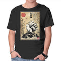 Kitsune Woodblock Apparel Clean Design
