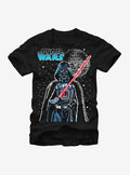 space adventure Pixel Darth Vader Death Star T-Shirt