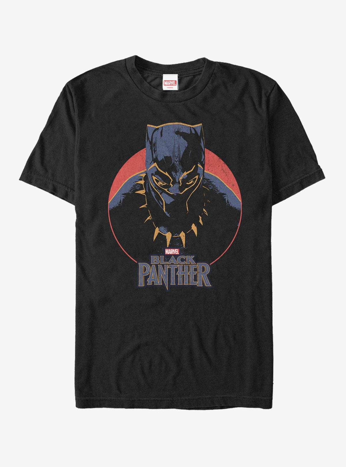 Black Panther 2018 Retro Circle T-Shirt