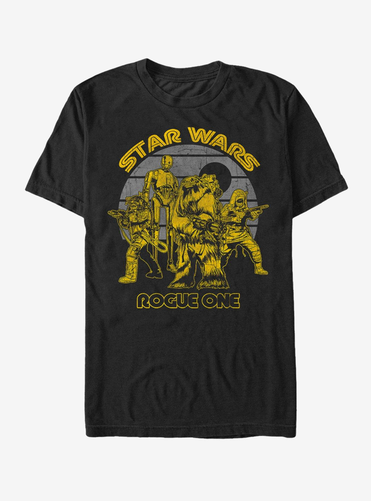 space adventure Retro Rebel Death Star Print T-Shirt