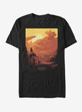 space adventure Rey Jakku Sunset T-Shirt