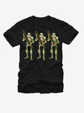 space adventure Halloween Stormtrooper Skeletons T-Shirt