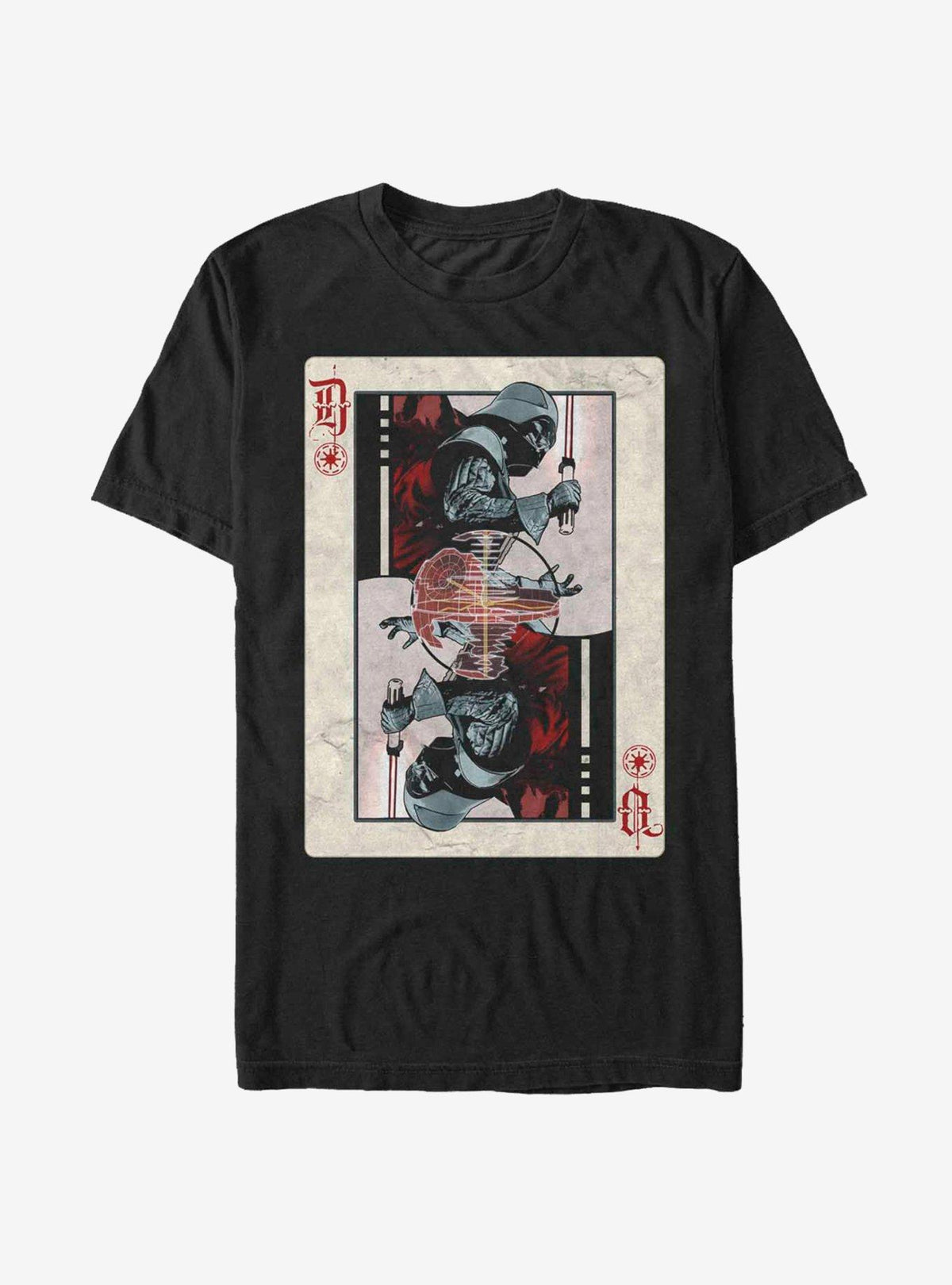 space adventure Darth Vader Death Star Playing Card T-Shirt