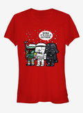 space adventure Christmas Boba It's Cold Outside Girls T-Shirt