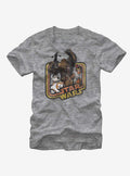 space adventure Retro Chewbacca and Poe Dameron T-Shirt