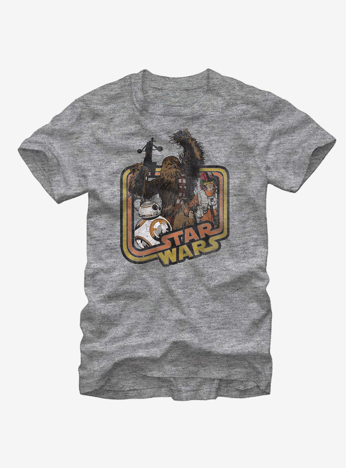 space adventure Retro Chewbacca and Poe Dameron T-Shirt