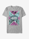 space adventure Retro Rebel Geometric Print T-Shirt