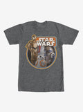 space adventure Retro The Force Awakens Droids T-Shirt