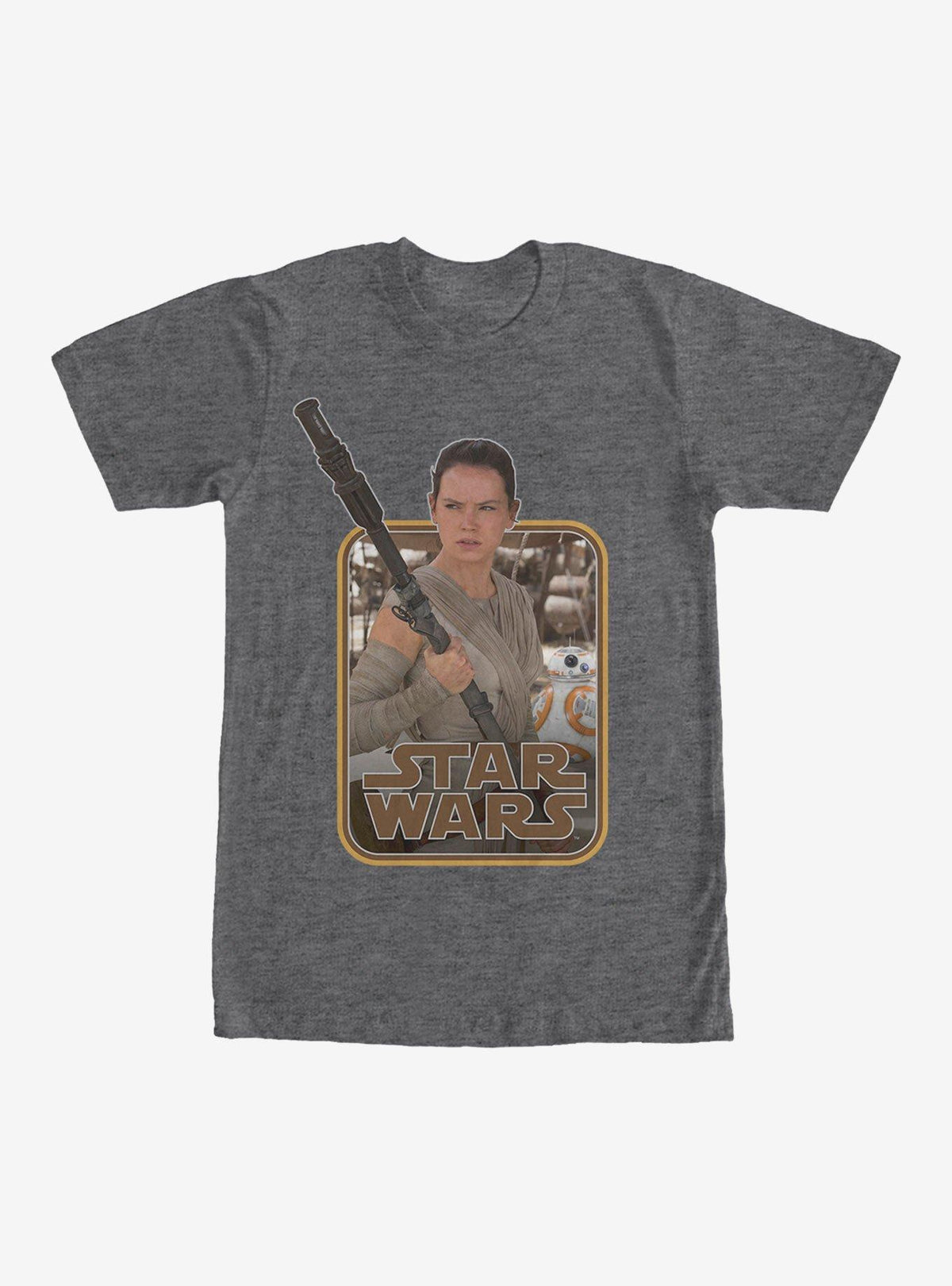 space adventure Retro Rey and BB-8 T-Shirt