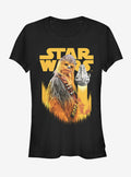 space adventure Chewie Pose Girls T-Shirt