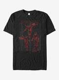 Avengers Infinity War Iron Man Grid T-Shirt