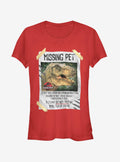 Jurassic Park T Rex Missing Pet Girls T-Shirt