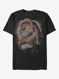 Lion King Mufasa Dot Portrait T-Shirt