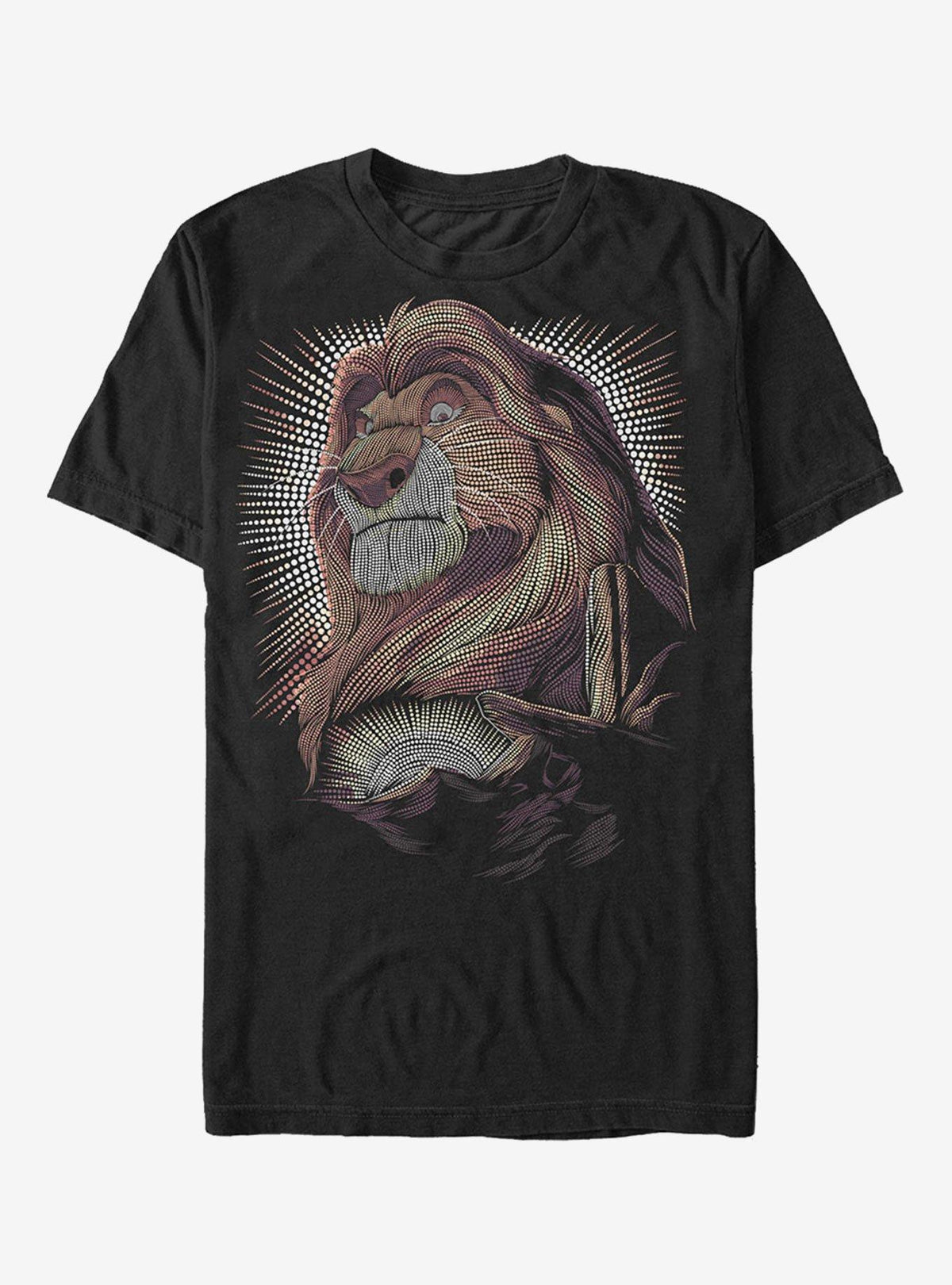 Lion King Mufasa Dot Portrait T-Shirt