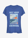 Finding Dory Keep Swimming Frame Girls T-Shirt