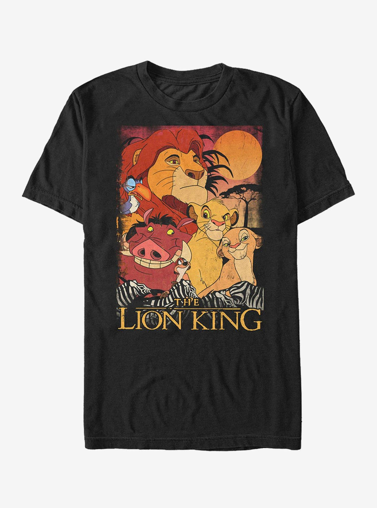 Lion King Retro Distressed Friends T-Shirt