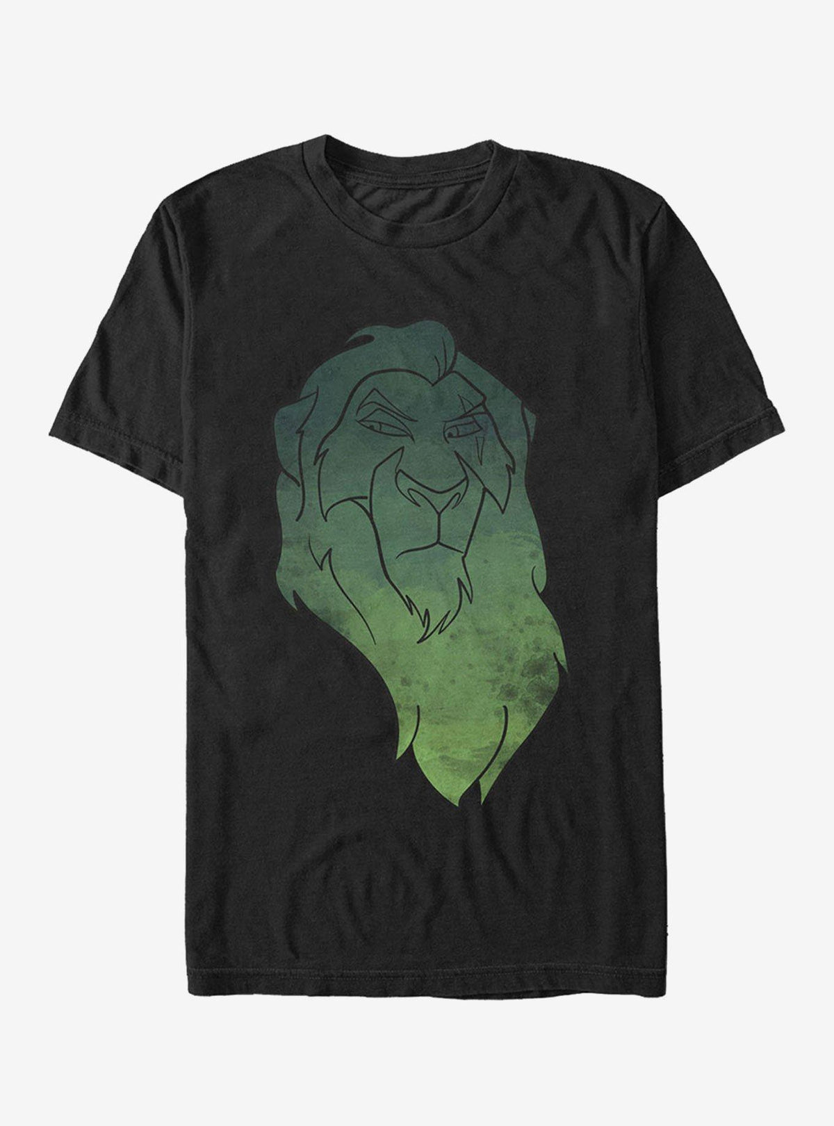 Lion King Scar Watercolor Portrait T-Shirt