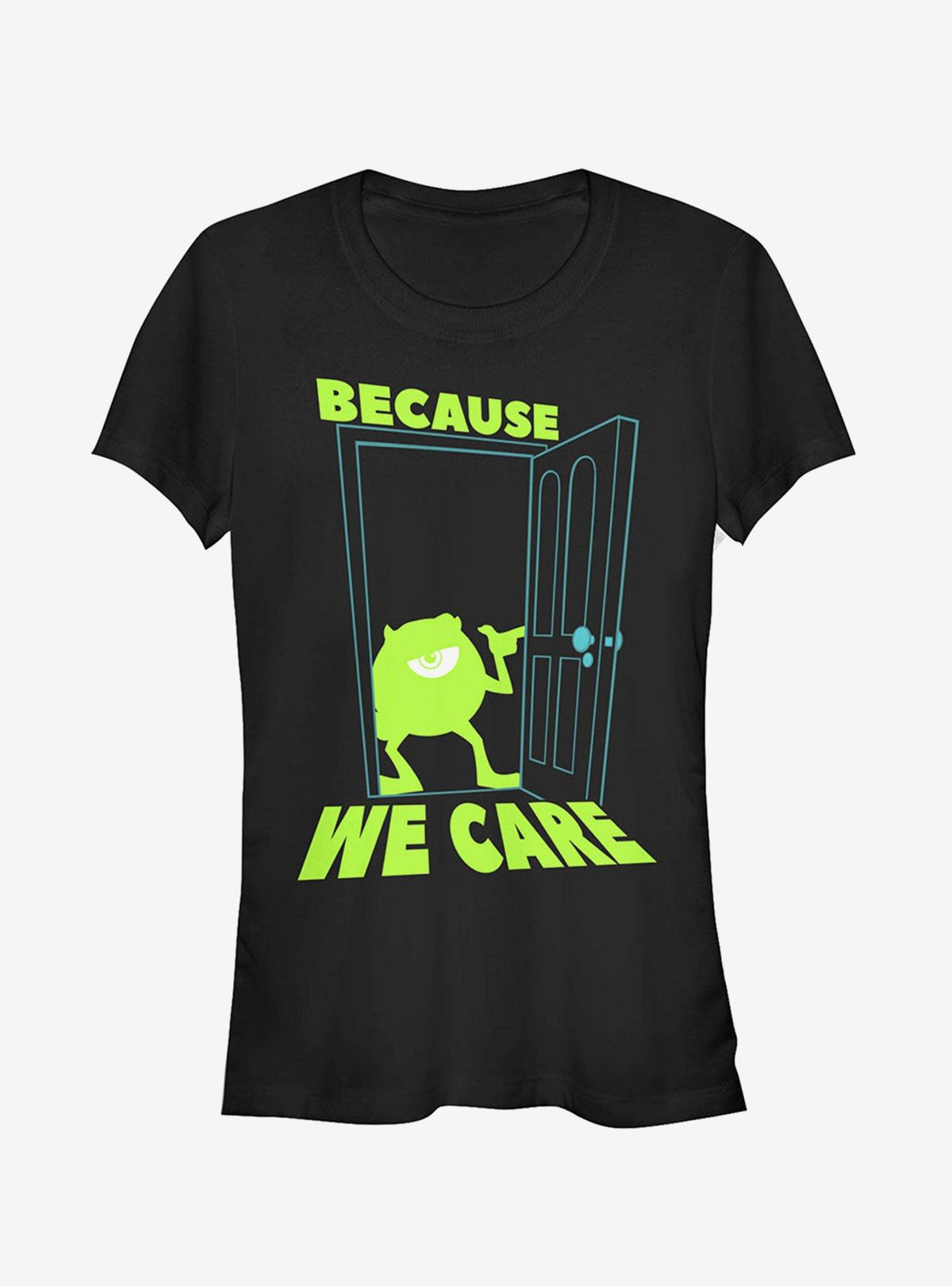 Monsters Inc Mike Cares Doorway Girls T-Shirt
