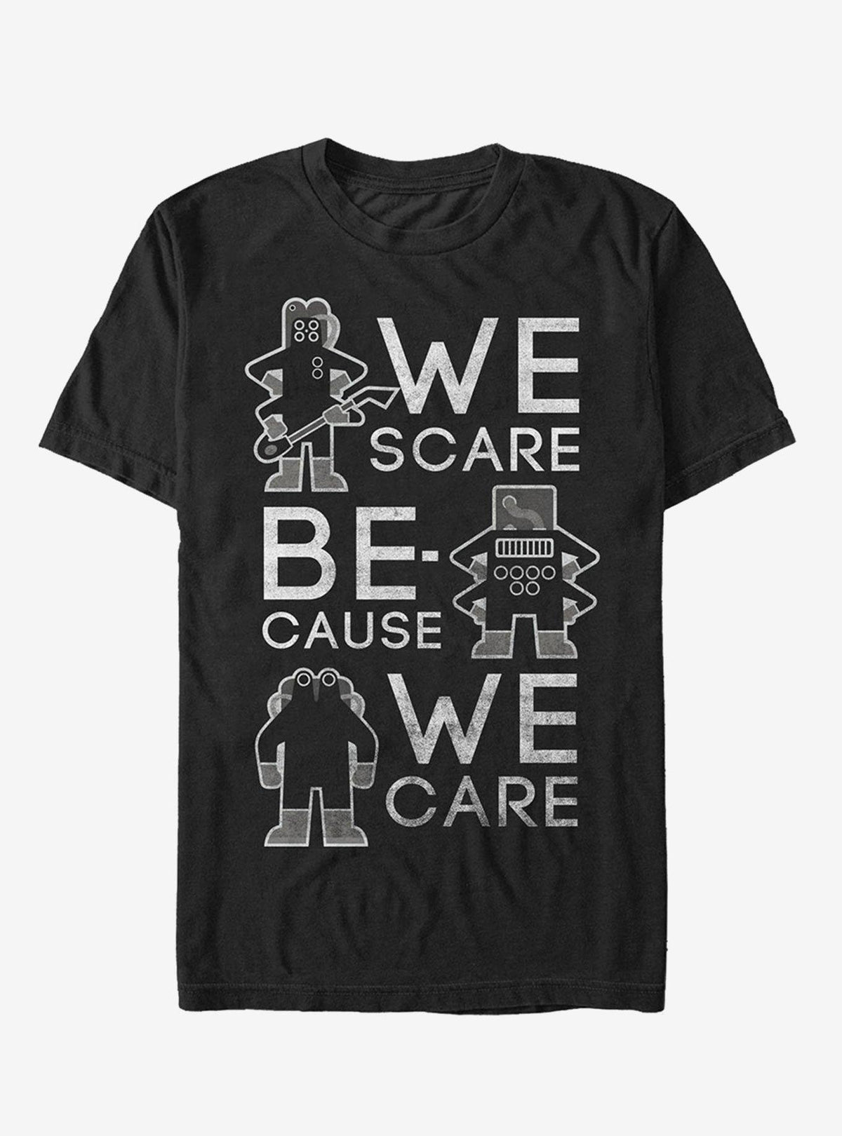 Monsters Inc Scare Because We Care T-Shirt