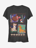 Lion King Retro 90's Savannah Friends Girls T-Shirt
