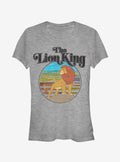 Lion King Retro Logo Scene Girls T-Shirt
