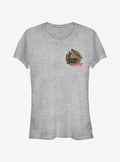 web hero Into The Spider-Verse Godzilla Sticker Pocket Girls T-Shirt
