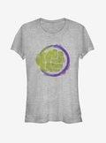 Avengers Endgame Hulk Spray Logo Girls Heathered T-Shirt