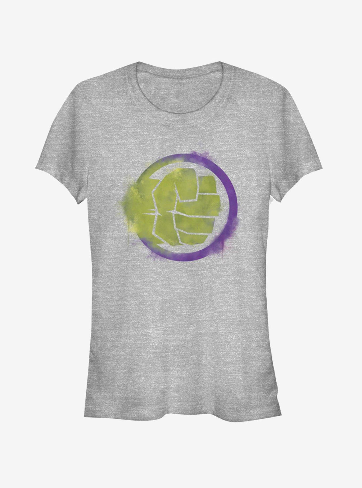 Avengers Endgame Hulk Spray Logo Girls Heathered T-Shirt