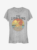 The Lion King Retro Lion Girls T-Shirt