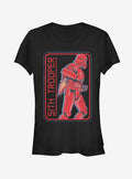 space adventure Episode IX Rise of Skywalker Red Trooper Retro Sith Trooper Girls T-Shirt