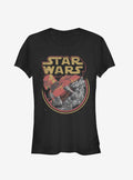 space adventure Episode IX The Rise Of Skywalker Retro Villains Girls T-Shirt 2