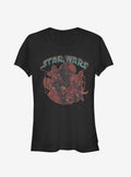 space adventure Episode IX The Rise Of Skywalker Retro Villains Girls T-Shirt