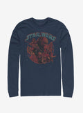space adventure Episode IX The Rise Of Skywalker Retro Villains Long-Sleeve T-Shirt