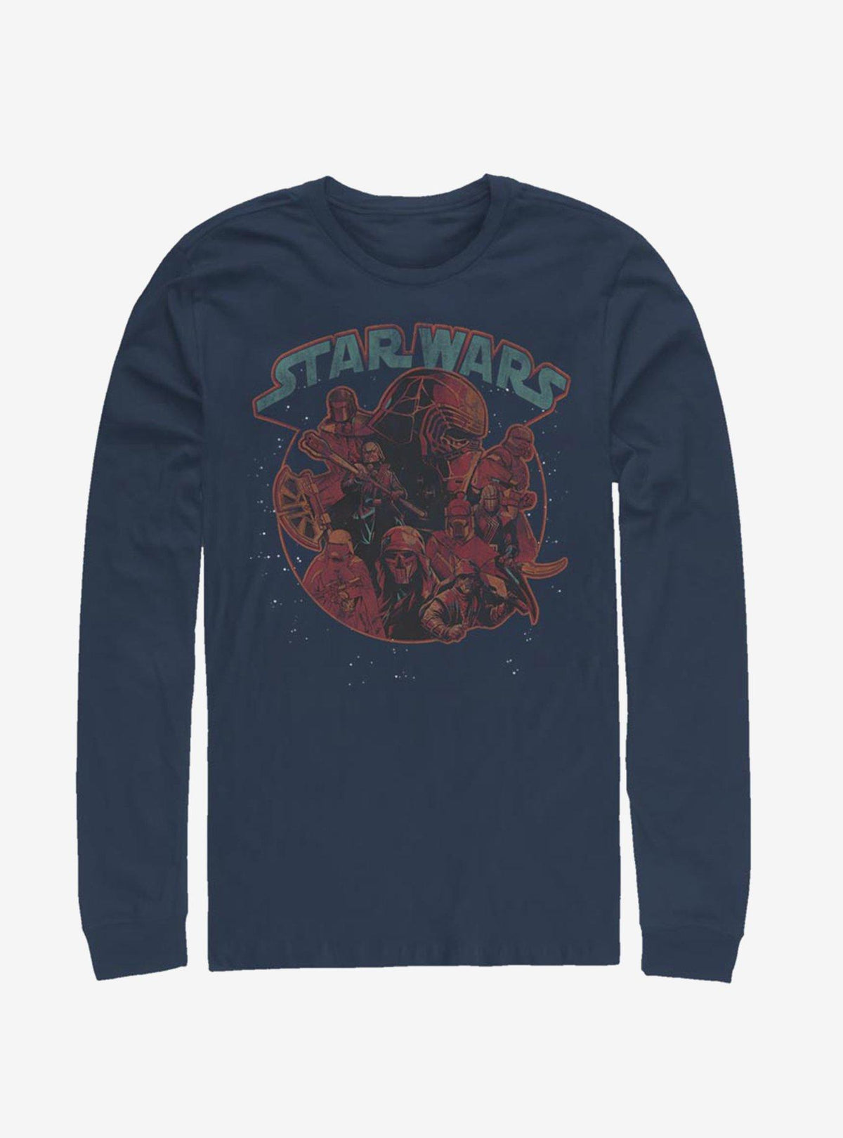 space adventure Episode IX The Rise Of Skywalker Retro Villains Long-Sleeve T-Shirt