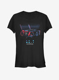 space adventure Jedi Fallen Order Retro Robot Girls T-Shirt