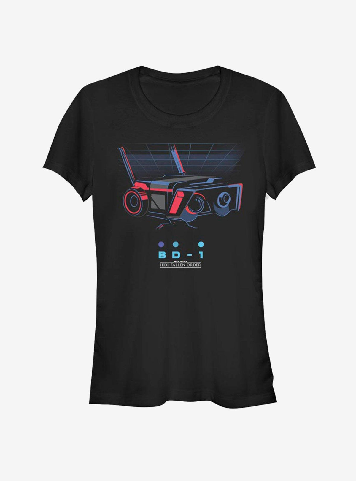 space adventure Jedi Fallen Order Retro Robot Girls T-Shirt