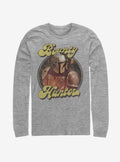 space adventure The Mandalorian Bounty Retro Long-Sleeve T-Shirt