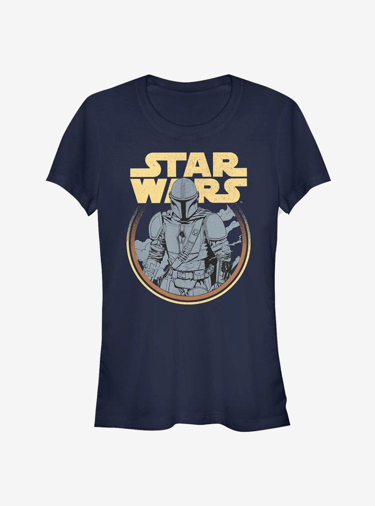 space adventure The Mandalorian The Child Retro Mando Girls T-Shirt
