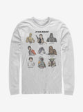 space adventure Retro Long-Sleeve Character Cast Long-Sleeve T-Shirt