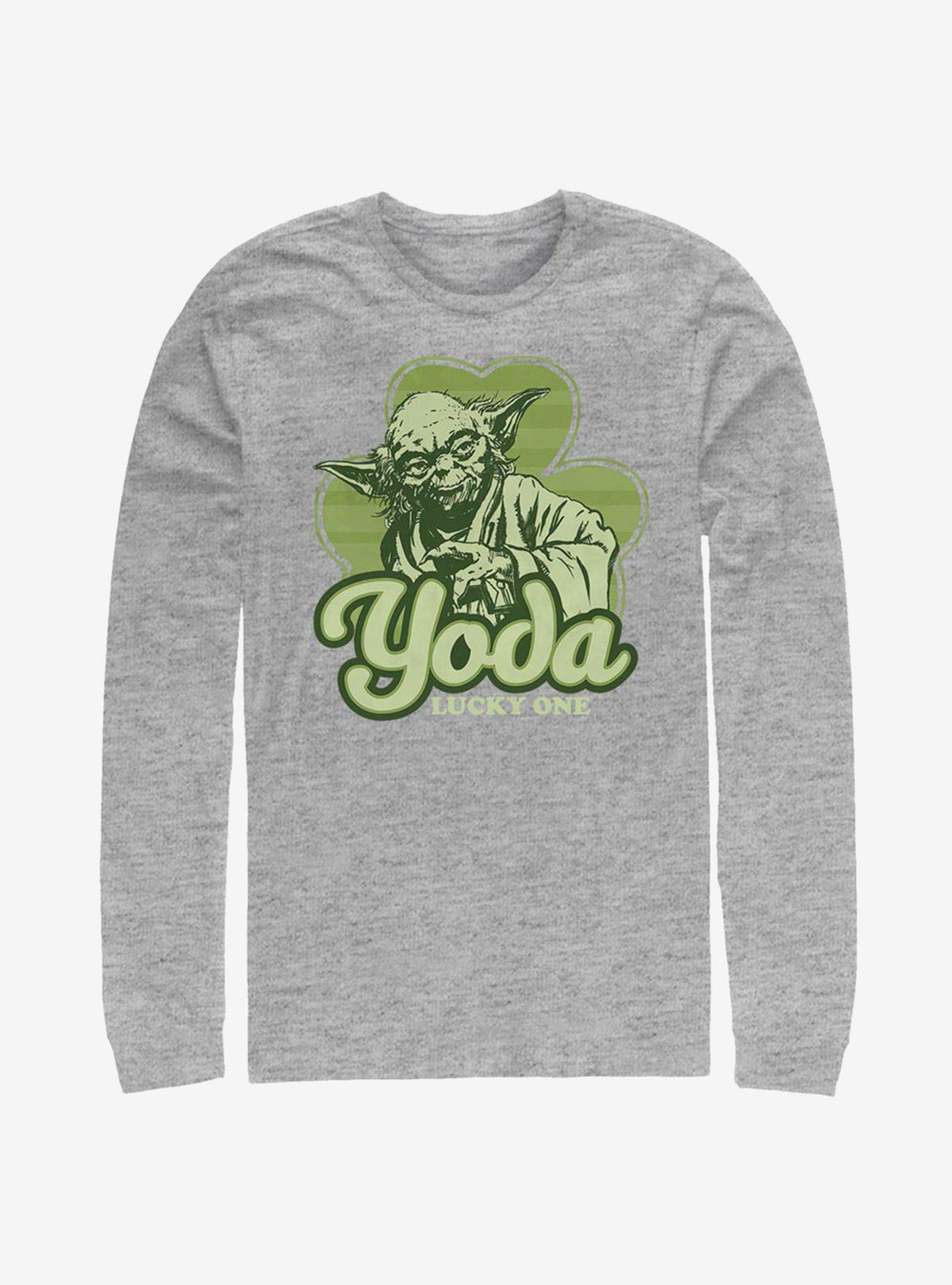 space adventure Yoda Lucky Retro Long-Sleeve T-Shirt