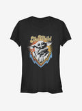 space adventure The Mandalorian The Child Retro Girls T-Shirt 2