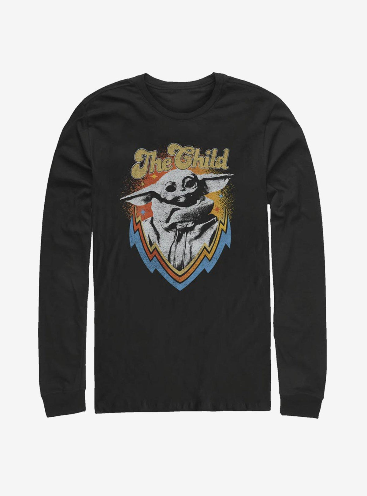 space adventure The Mandalorian The Child Retro Long-Sleeve T-Shirt