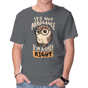Actually Right Owl Apparel Clean Design