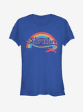 space adventure Rainbow Retro space adventure Girls T-Shirt