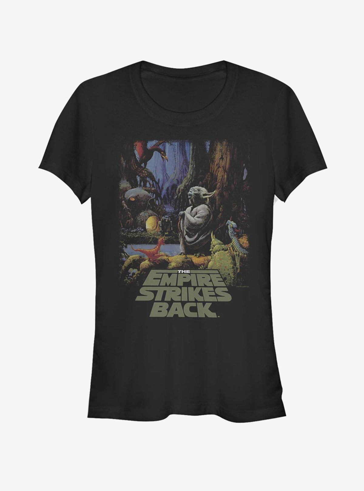 space adventure Episode V The Empire Strikes Back Yoda Logo Poster Girls T-Shirt