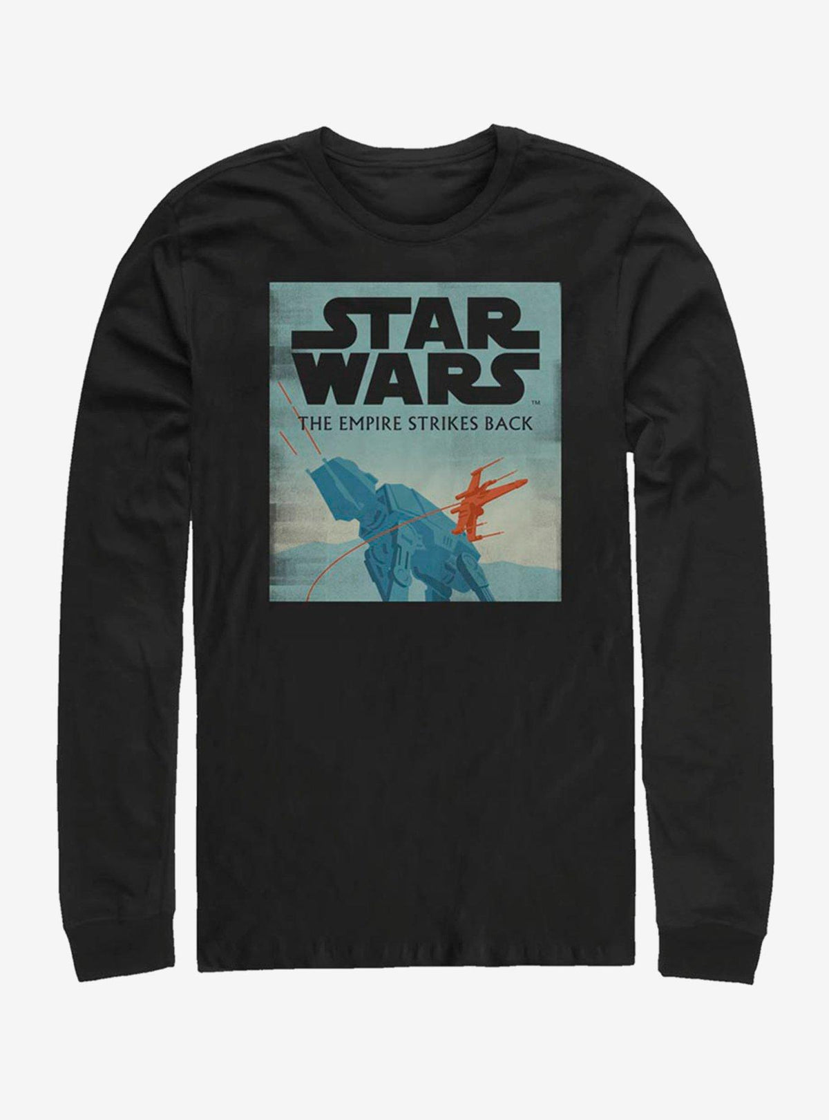 space adventure Episode V The Empire Strikes Back AT-AT Attack Minimalist Poster Long-Sleeve T-Shirt