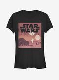 space adventure Episode IV A New Hope Minimalist Poster Girls T-Shirt