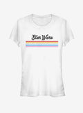 space adventure Retro Stripe Girls T-Shirt