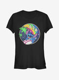 island alien duo Retro Rainbow Girls T-Shirt