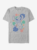 island alien duo Retro Tropical Tonal cute blue alien T-Shirt